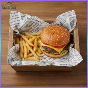 500Pcs Waxed Deli Paper Sheets 25x25cm Greaseproof Deli Wrapping Sheets for Sandwich Burger Greaseproof Food