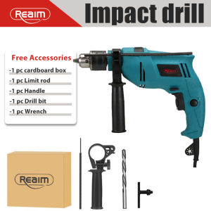 REAIM Industrial Impact Drill 1100W Power Tool Variable Speed 8000Rpm High Power Tool lmpact Drill