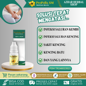 Propolis SM Obat Infeksi Saluran Kencing Kemih Pria Dan Wanita Sakit Kencing Berbusa Kencing Batu