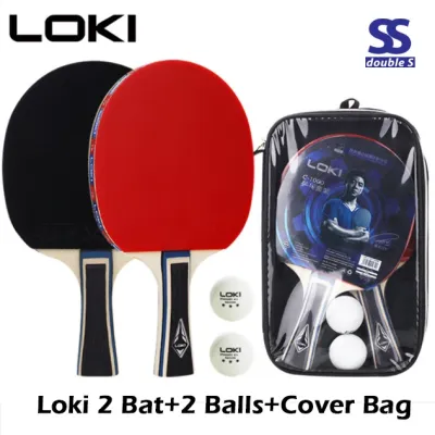 LOKI C-1000 2pcs Table Tennis Set 2Bats + 2Balls (ITTF)
