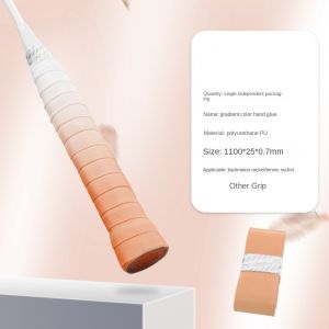 G ไม่ลื่น ด้ามจับไม้แบดมินตัน สายพานม้วน ไล่ระดับ โอเวอร์กริป ใหม่ ผ้ากันเหงื่อ ยางจับไม้เทนนิส ซัพพลายแร็กเก็ต