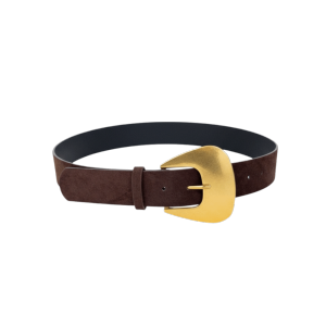 NEXTYOO Luxury Design Suede Leather Belt Vintage Gold Pin Buckle Women Waist Belt Trendy Versatile Retro Waistband Jeans Decoration