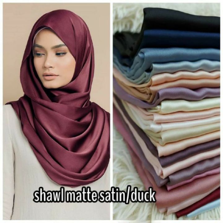 Duck Shawl Matte Shop Matte Satin Silk Shawl Duck Clearance
