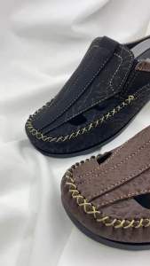 307 รองเท้าคัทชู ผู้ชาย DUDE เปิดส้น หนังPVC ปั้มลายหนังช้าง แฟชั่นลำลอง คัชชูมอคคาซิน พร้อมส่ง