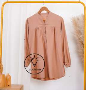TOP MUAFAQAH | Atasan Wanita Polos Lengan Panajang - Blus Wanita Over Size