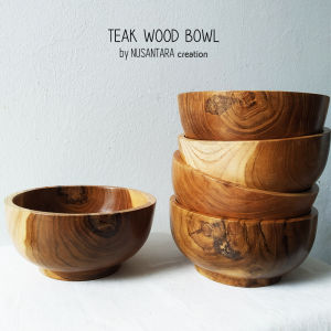 Wooden Teak Bowl | Handmade | Eco Friendly Kitchenware Food Safe