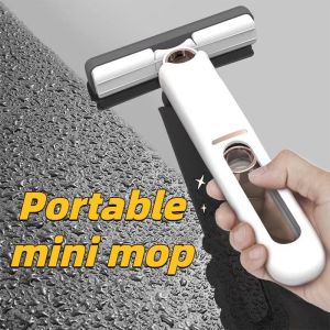 Alat Pel MINI Portable Lipat Mop Pembersih Ruangan/Kaca Cleaning Tool Kain Lantai