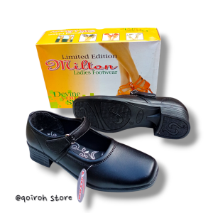Sepatu pantofel wanita milton anak sekolah paskibra guru kantor