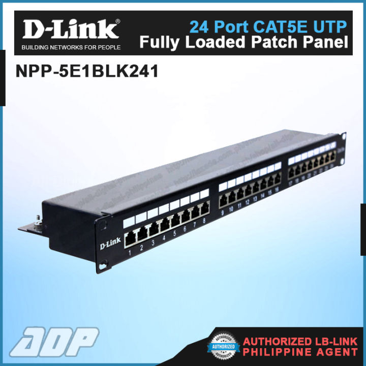 Dlink Port Cat E Utp Fully Loaded Patch Panel Lazada Ph