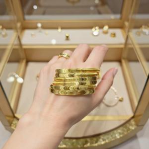 LYM Cats Eye Bracelet With Wavy Pattern For Woman Luxury Bangle Party Banquet Jewelry Gift