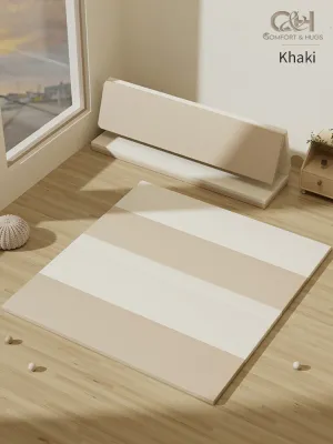 Comfort & Hugs 200x120cm High Density Foldable 4cm Thick PU Leather Play Mat