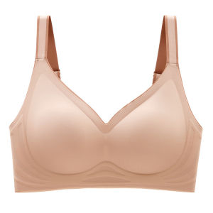 Maniyun 100% Original Seamless Latex Bra  Women Breathable Sport Bra Small Breasts Gather Bra Non-wired Bra Lingerie 原装高质量