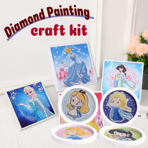 Diamond Painting By Number Art Cute Cartoon Diamond Painting Kits Crystal Embroidery for Girls Boys Beginners Art Kit