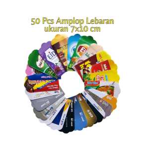 AMPLOP / ANGPAO LEBARAN HARI RAYA IDUL FITRI KEMASAN ISI 50 LEMBAR Snack 2025