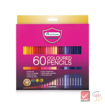 Master Art สีไม้ ดินสอสีไม้ แท่งยาว 60 สี รุ่น มาสเตอร์ซีรีย์ จำนวน 1 กล่อง