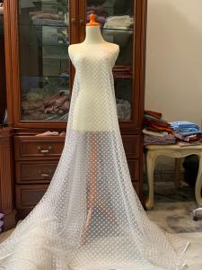 Kain Brukat Tille Kotak | Tille Jaring | Tille Mesh Kotak Square Korea 1/2 meter