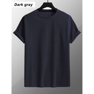 Mens Striped Sports Casual T-Shirt Fitness Comfortable Short Sleeve Tees