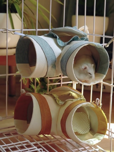 Detachable Pet Habitat Tunnel Waterproof Cloth Construction Multiple For Hamsters Sugar Gliders Cage Entertainment