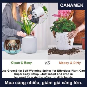 【CANAMEK】 10 Bộ cột tự tưới phù hợp cho cây trồng trong nhà ngoài trời-Cột tưới giải phóng chậm có thể điều chỉnh