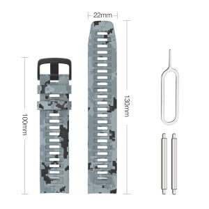 MoKo Strap Compatible with Garmin Instinct/Instinct Solar/Tactical/Instinct 2 GPS Smartwatch 22mm Soft Silicone Sport Replacement Watch Band Wristband