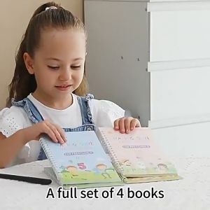 Buku Latihan English Version Kids Tracing Workbook Alphabet Number Handwriting Practice Book Drawing