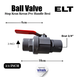 STOP KRAN GAGANG BESI 3/4 ELT