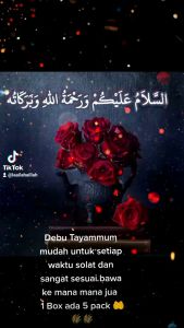 Debu Suci Tayammum Ori Jenama Syifa 20grm@1 Box 5 small pack untuk Gantikan Wudhuk dijamin Halal buku panduan disertakan