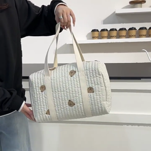 Large Capacity Baby Bottle Storage Bag Spacious Design Oxford Fabric Diaper Organizer Case For Outdoor Activity