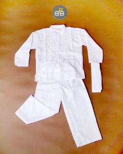 setelan koko anak putih/baju koko anak laki-laki/setelan baju muslim anak/Bordir/kekinian dan terbaru