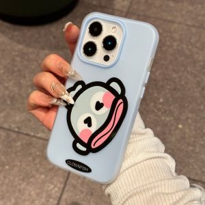 Phone Case For Realme 10 C11 C15 C20 C20A 2021 C21Y C25Y C25 C25S C12 C30 C30S C31 C33 C35 Note 50 60 60X 70 70T Casing Realme C3 C3i C65 C67 12 LITE C71 Narzo N63 N61 Cute Loopy 2 in1 Jelly Simple Candy Solid Color Silicone Case Cover GDK056A
