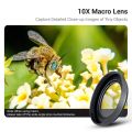 PROfezzion 18mm Wide Angle Lens for Sony ZV-1 ZV1 ZV-E10 ZV-1F A6000 A6400 RX100 VII VI V Canon G7X II III,10X HD Macro 2-in-1 Additional Lens for Canon Camera, with Thread & Adhesive Adapter Ring. 