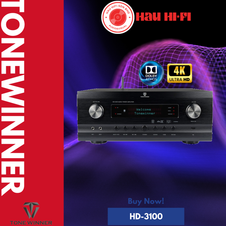 Tonewinner HD-3100 Dolby Atmos DTSX Integrated Amplifier Lazada
