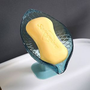 TerraFluxus丨 Leaf-Shaped Soap Dish with Drainage Design No Water Accumulation Wall-Mounted Soap Holder for Bathroom