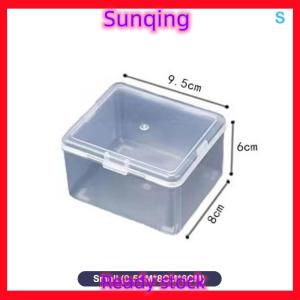 SQ Stationery [Flash Sale] Flip Storage Box Transparent Desktop Storage Box LED Headlight Packaging Box Wearing Headlight Plastic Box