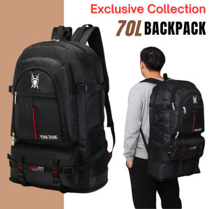 70L Travel Backpack Hiking Bagpack Camping Outdoor Backpack Outdoor Sport Backpack Waterproof Large Capacity Travel Bag Laptop Beg Camping Bag Big Bag