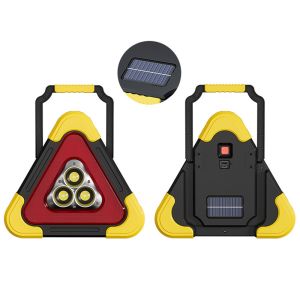 BLACKON 2 trong 1 Đèn cảnh báo bên đường 4 chế độ Độ sáng cao Biển cảnh báo hình tam giác Đèn khẩn cấp cho xe ô tô Chống mài mòn Đèn LED làm việc An toàn đường bộ