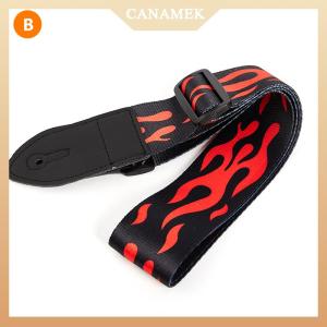 [CANAMEK] Guitar Strap Multi-Color Belts Adjustable Colorful Printing Nylon Guitar Straps