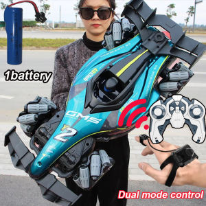 RC Car 4WD Remote Control Stunt Car Gesture Control Off-Road Vehicle Drift RC Toys With Light & Music Stunt Twist Remote Control Car Road Drift Vehicle RC Toy for Kids