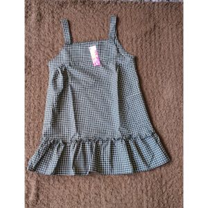 Ilona - Square Overall Dress Anak Perempuan Matt Katun Kotak Baju Kodok Kids Usia 5-10 Tahun