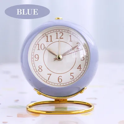 Retro Classic Quartz Alarm Clock Mini Silent Backlight Bedside Desktop Watch Clocks 闹钟 Jam Loceng