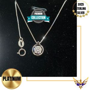 Sparkling Star Necklace S925 Sterling Silver Pendant Inlaid With 0.50 Carat Moissanite And 45cm Length Box Chain