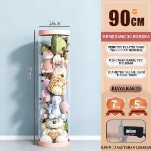 Kotak Ember Penyimpanan Boneka Penyelenggara Boneka Binatang Boneka Transparan 50/90/120/150 cm