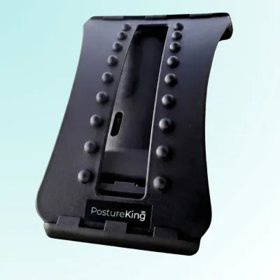 PostureKing Back Stretcher - Spinal Decompression Device for Lower Back Pain & Sciatica Relief - Adjustable Lumbar Support & Posture Corrector with Acupuncture Massage Nodes - Lifetime Warranty