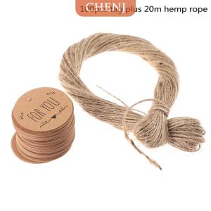 [COD] CHENJ 100pcs kraft Paper Hang Tag สำหรับคุณป้ายรูปแบบสำหรับของขวัญแท็กแพคเกจตกแต่ง