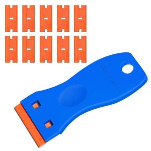 SUGAR PLUMGUI Glass Ceramic Auto Film Sticker Scraping Cleaning Scraper Plastic Scraper Glue Removal Glass Clean Scraper Scraper Tool Car Edged Cleaner