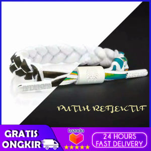 COD RASTACLAT GELANG BRACELET PRIA - GELANG SPORT PUTIH REFLEK