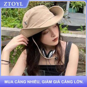 【ZTOYL】 Chất Lượng Cao Mặt Trời Bảo Vệ Xô Mũ Rộng Vành Mũ Với Có Thể Điều Chỉnh Dây Kéo Xô Mũ