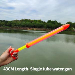 Long-tube Plastic Water Gun Manual Entertainment Toy Gun Safe Toy Water Gun Childrens Toy Gift for Christmas.