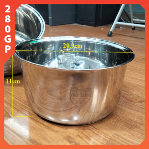 Lòng nồi cơm điện Inox 12L Ruột nồi cơm điện chất liệu Inox 304 Food Grade
