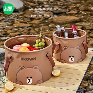 LINE FRIENDS PVC Collapsible Water Bucket Large Capacity Folding Outdoor Travel LFB165